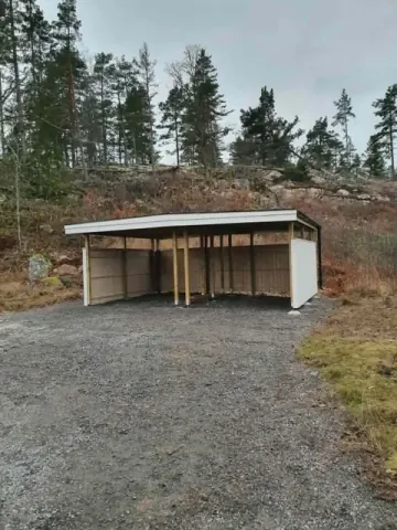 Carport och grusplan - byggnationer