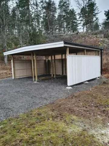 Carport med förråd - byggnationer